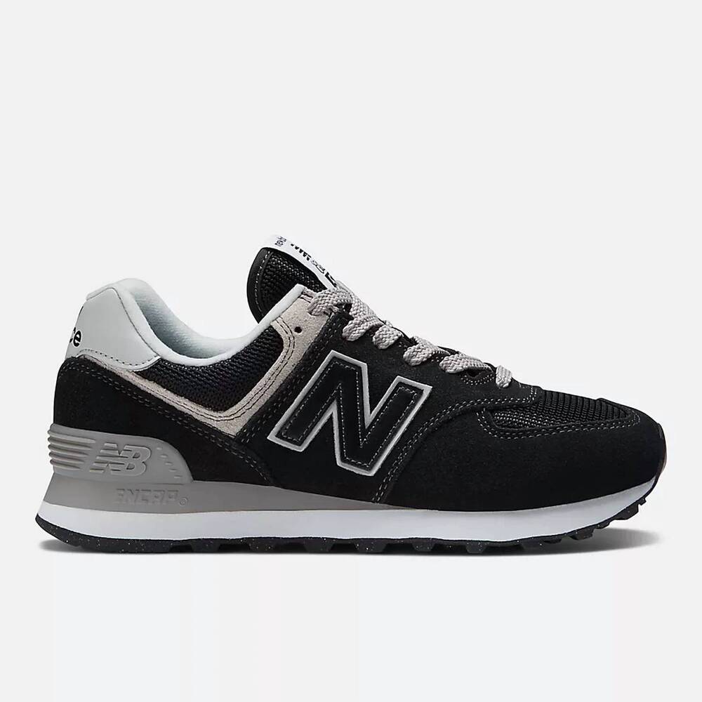 NEW NEW BALANCE women's 574 core sneaker in black white